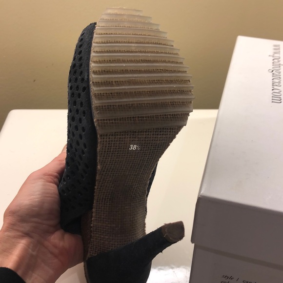 Pedro Garcia perforated suede sling back bootie - Picture 2 of 3